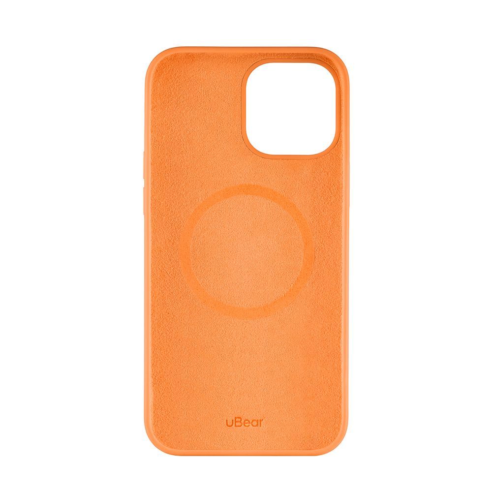 Чехол Ubear Touch Mag Case для iPhone 13 Pro, софт-тач силикон. Цвет: оранжевый