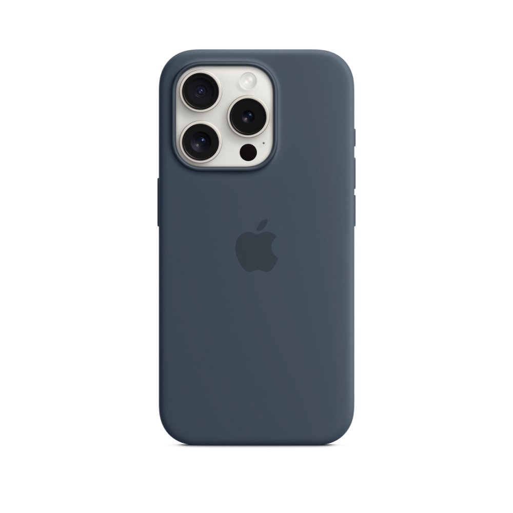 Силиконовый чехол MagSafe для iPhone 15 Pro Silicone Case with MagSafe - Storm Blue