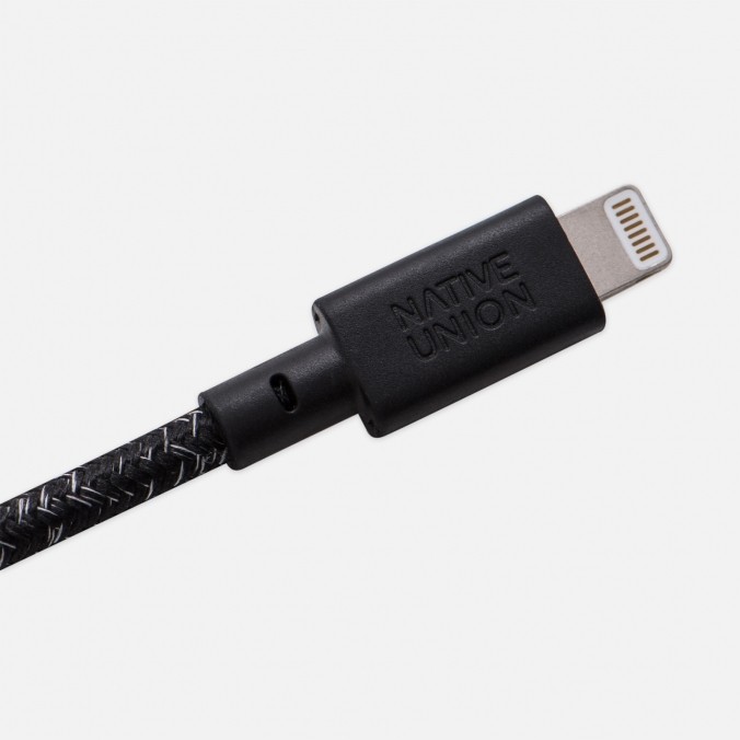 Кабель Native Union Belt 3м., Lightning to USB. Цвет: черный космос