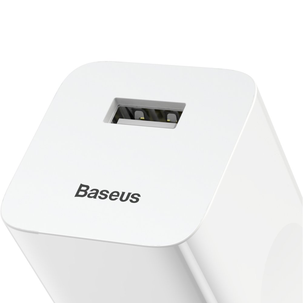 Адаптер питания Baseus Quick Charger USB-A, 24Вт, QC3.0. Цвет: белый