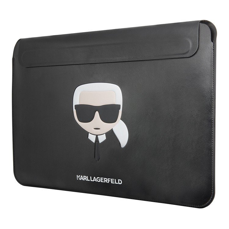 Чехол Lagerfeld PU leather Sleeve Karl Ikonik для ноутбуков 13"/14". Цвет: чёрный