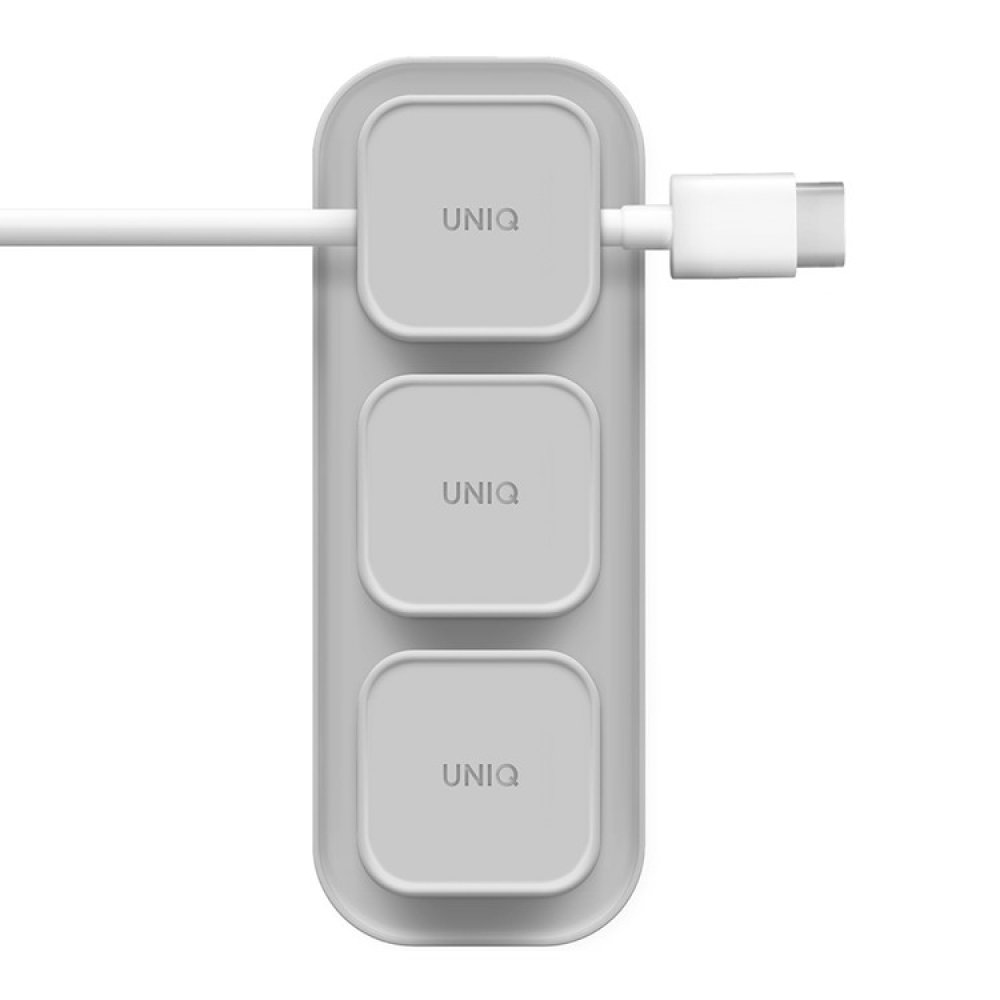 Органайзер Uniq POD Magnetic Cable Organizer. Цвет: светло-серый