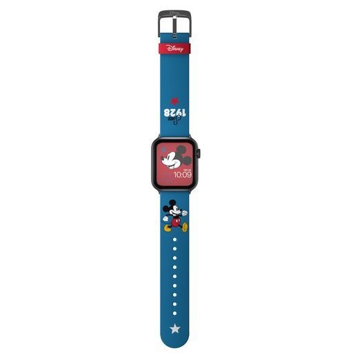 Ремешок силиконовый MobyFox Mickey Mouse - Classic Star для Apple Watch. Цвет: синий