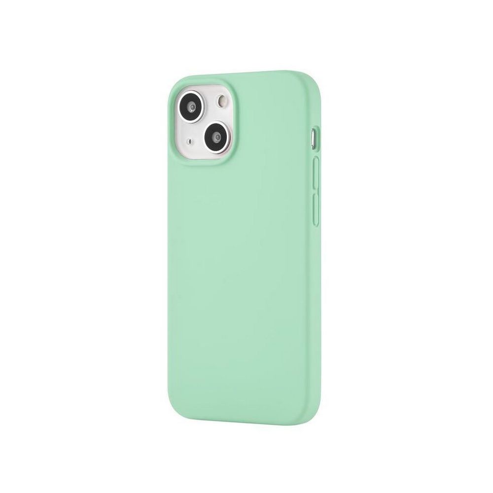 Чехол Ubear Touch Case для iPhone 13 mini, софт-тач силикон. Цвет: светло-зелёный