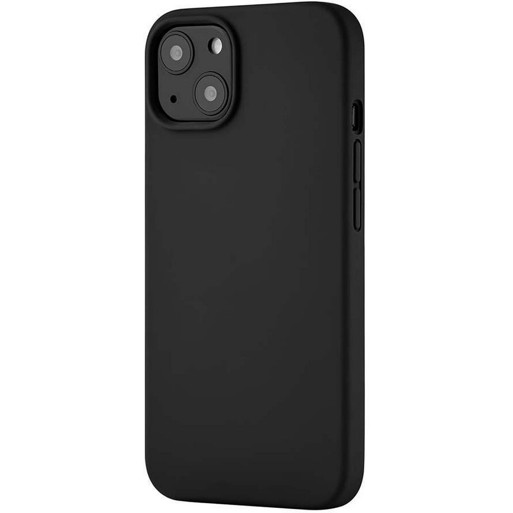 Чехол Ubear Touch Mag Case для iPhone 13, софт-тач силикон. Цвет: чёрный