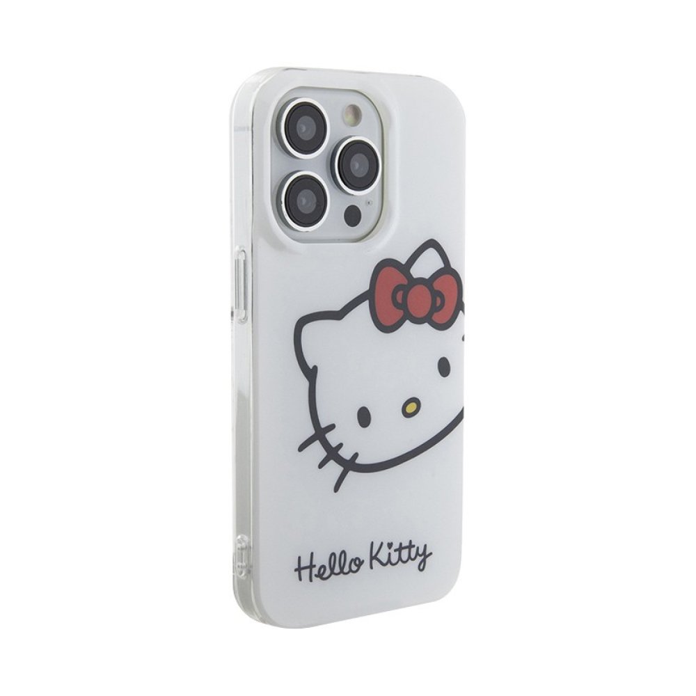 Чехол Hello Kitty PC/TPU Kitty Head для iPhone 14 Pro. Цвет: белый