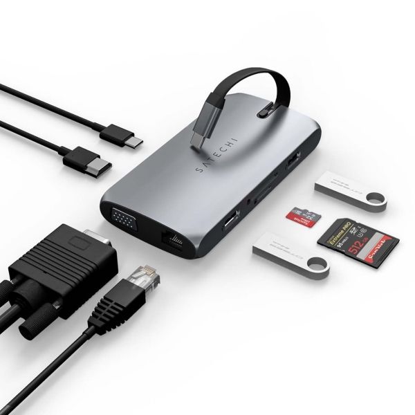 USB-C адаптер Satechi On-the-Go, USB-C. Цвет: "Серый космос"