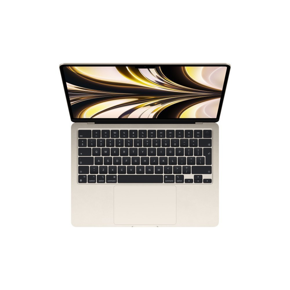 Ноутбук Apple MacBook Air 13" (M2, 2022), 8 ГБ / 512 ГБ SSD Цвет: "Сияющая звезда"