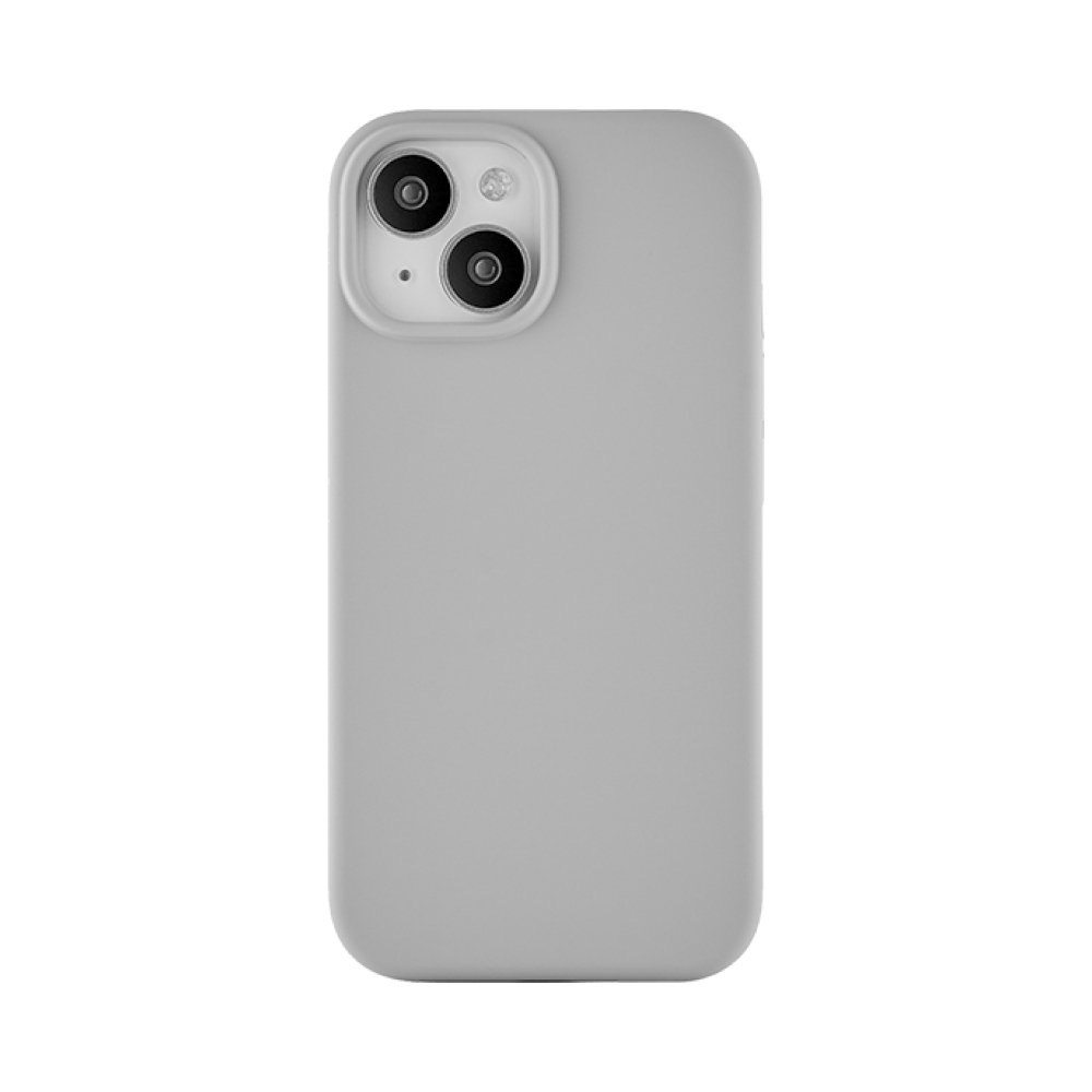 Чехол Ubear Touch Mag Case для iPhone 15 Plus, софт-тач силикон. Цвет: серый