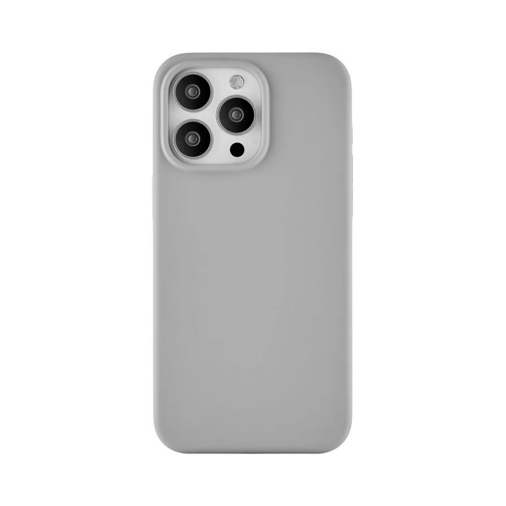 Чехол Ubear Touch Mag Case для iPhone 15 Pro, софт-тач силикон. Цвет: серый