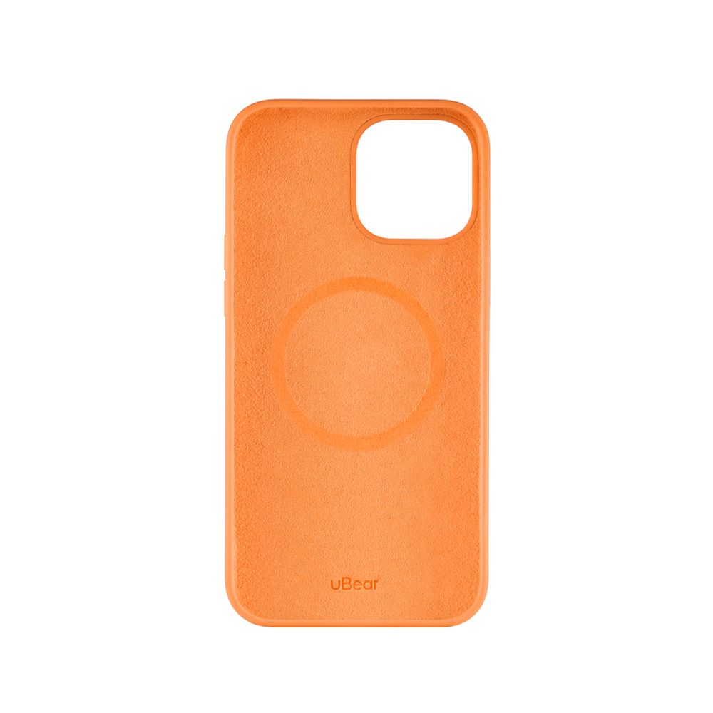 Чехол Ubear Touch Mag Case для iPhone 13, софт-тач силикон. Цвет: оранжевый