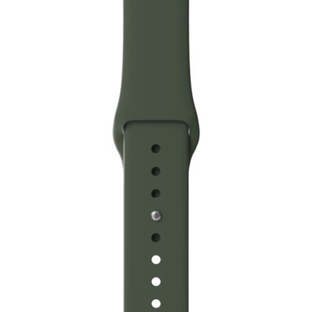 Ремешок силиконовый Lyambda Premium Altair для Apple Watch 38/40/41мм. Цвет: оливковый