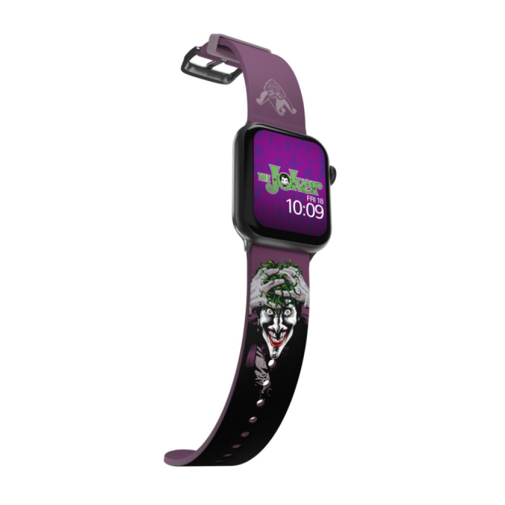 Ремешок силиконовый MobyFox DC Joker Modern Comic для Apple Watch 40мм/42мм/44мм. Цвет: черный