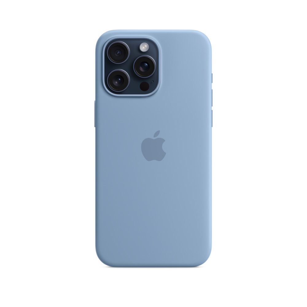 Силиконовый чехол MagSafe для iPhone 15 Pro Max Silicone Case with MagSafe - Winter Blue