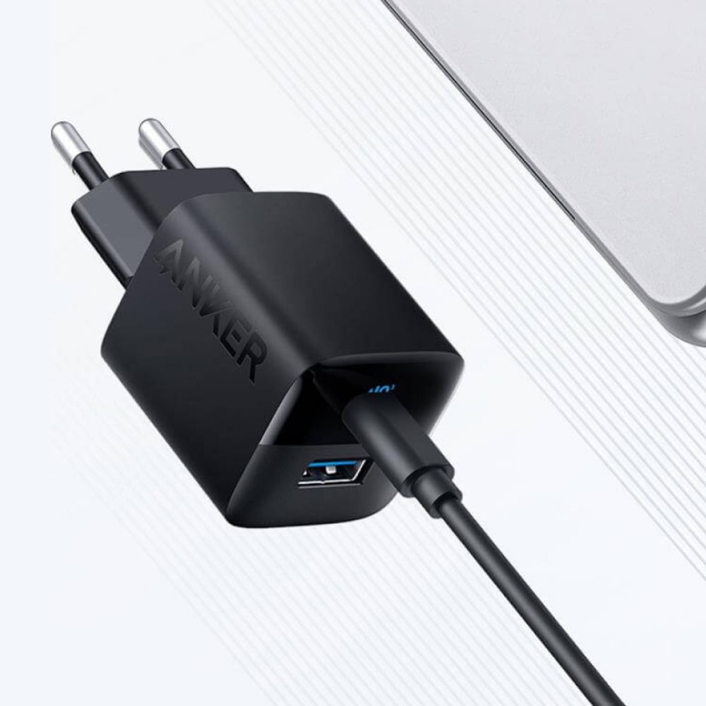 Сетевое зарядное устройство Anker 323 Dual-Port, PD, QC, 33W. Цвет: черный