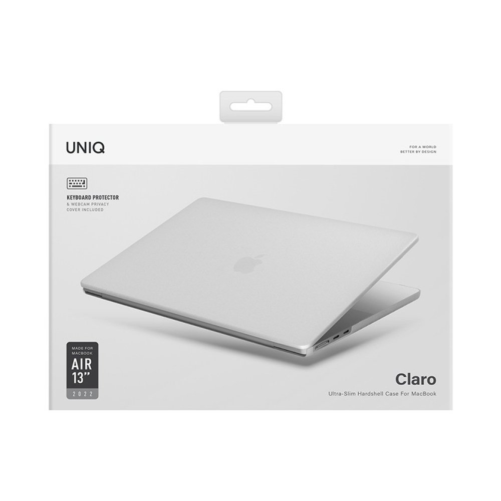 Накладка Uniq HUSK Pro CLARO для Apple MacBook Air 13" (2022). Цвет: матовый прозрачный