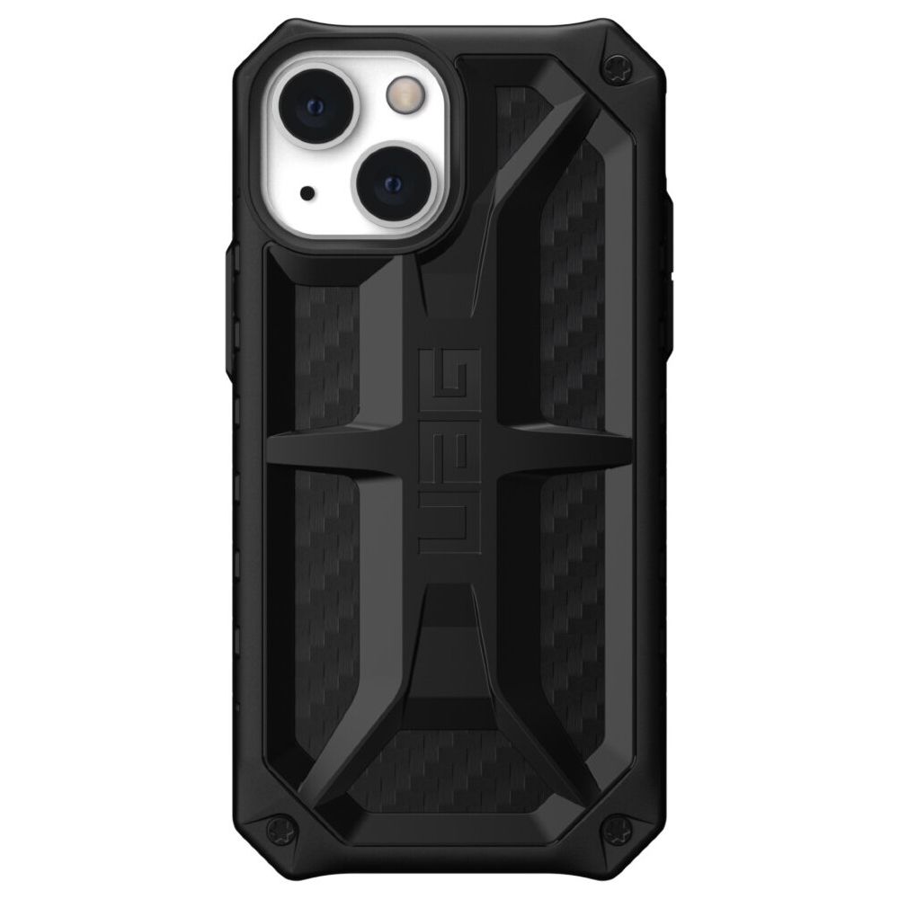 Чехол UAG Monarch Series для iPhone 13. Цвет: чёрный карбон