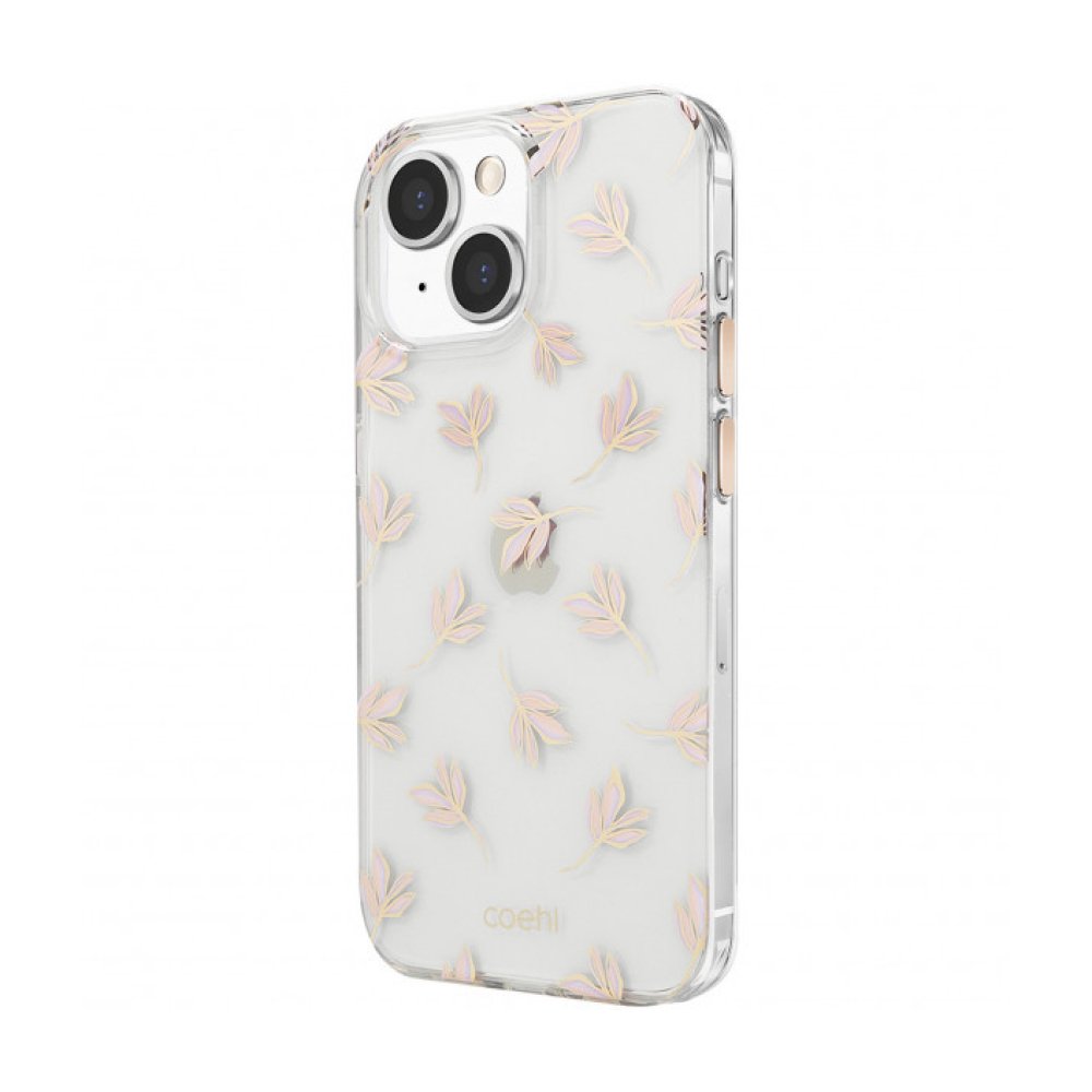 Чехол Uniq COEHL Fleur для iPhone 13. Цвет: розовый