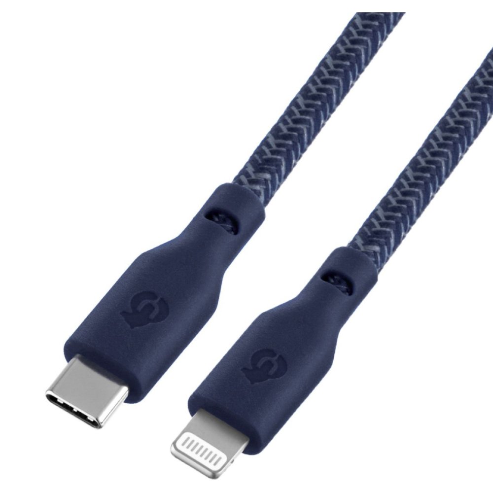 Кабель uBear Trend Cable USB-C - Lightning, 1.2м. Цвет: синий