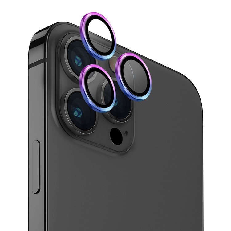 Защитное стекло Uniq OPTIX Camera Lens для камеры iPhone 15 Pro Max. Цвет: разноцветный