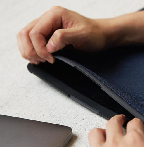 Чехол Uniq для Macbook Pro 13 (2016/2018) DFender Sleeve Kanvas Blue