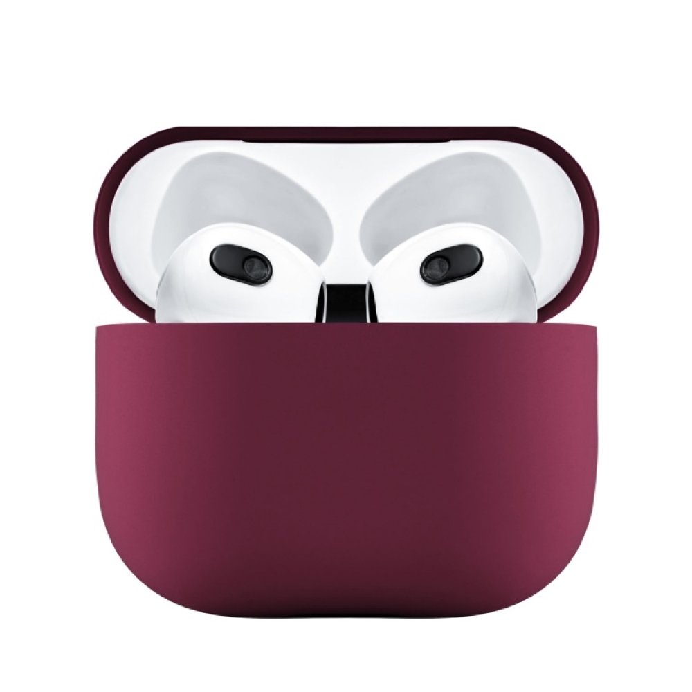 Чехол защитный Ubear для Airpods 3, усиленный силикон. Цвет: тёмно-фиолетовый