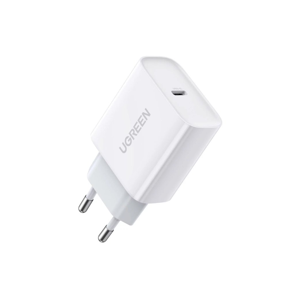 Сетевое зарядное устройство UGREEN CD137 Fast Charging Power Adapter 20W PD. Цвет: белый