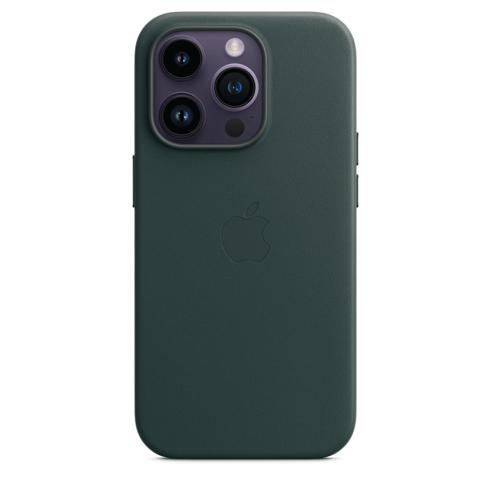 Кожаный чехол MagSafe для iPhone 14 Pro Max Leather Case with MagSafe - Forest Green