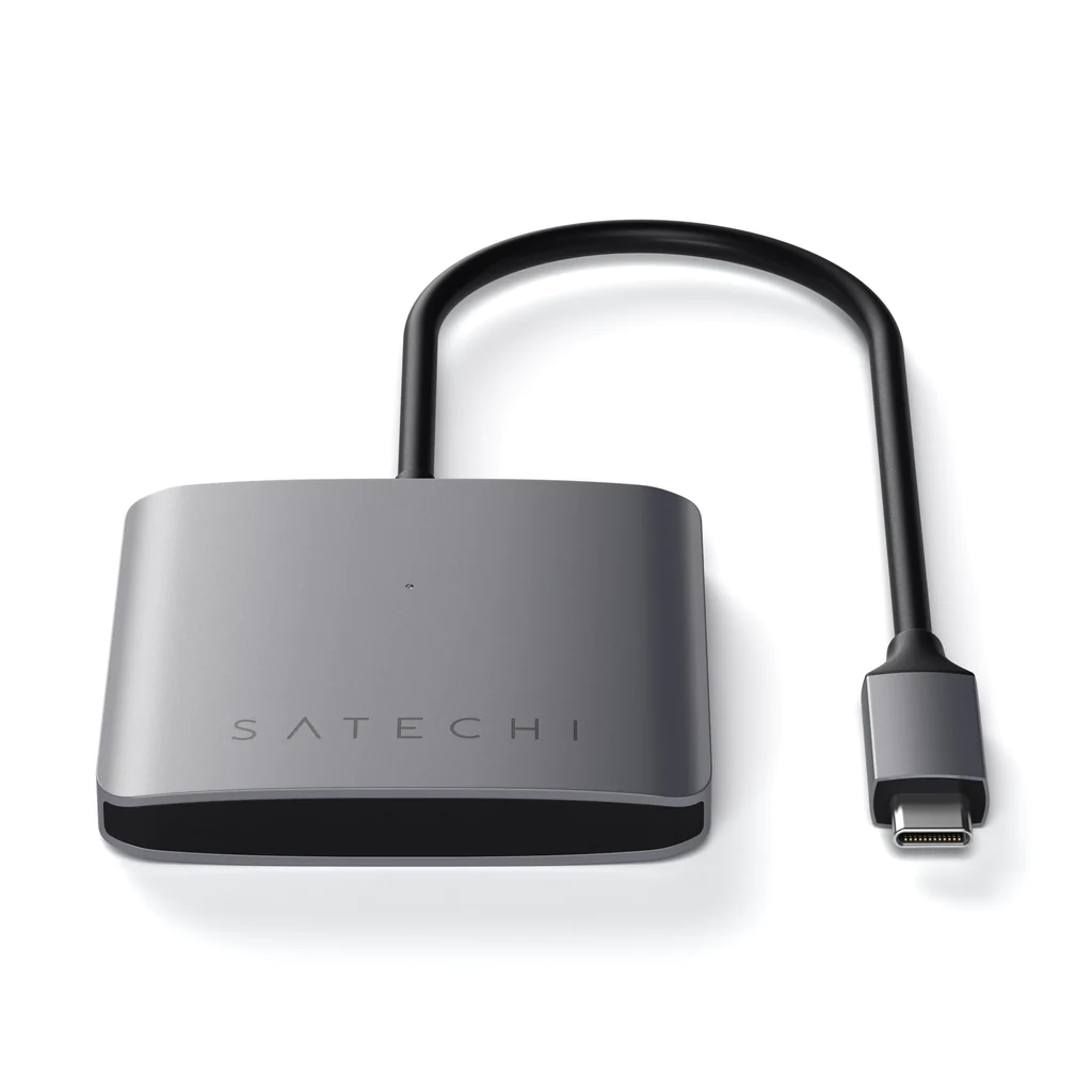 USB-хаб Satechi Aluminum, 4 порта USB-C. Цвет: "серый космос"