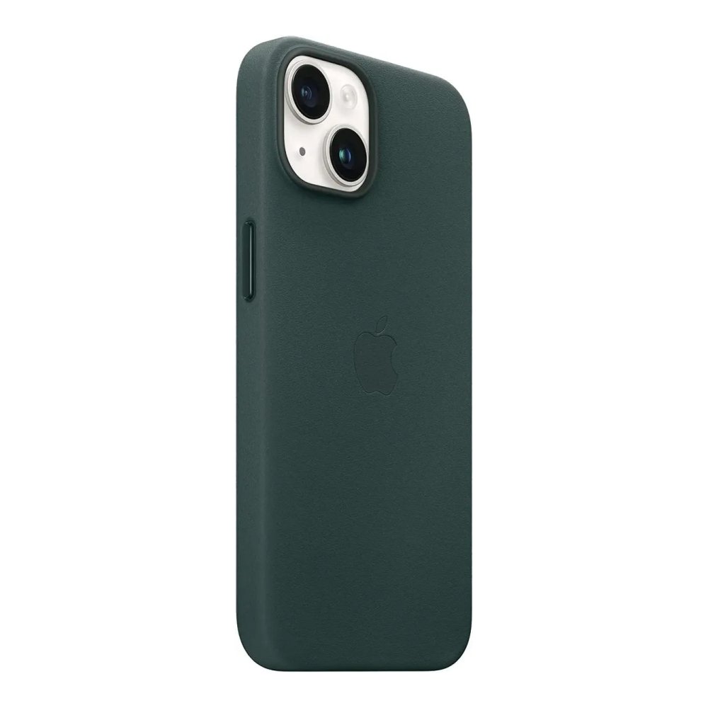 Кожаный чехол MagSafe для iPhone 14 Leather Case with MagSafe - Forest Green