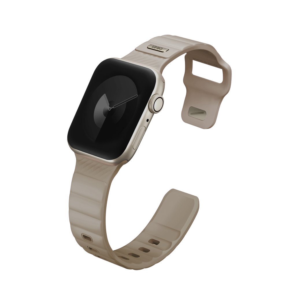 Ремешок силиконовый Uniq Stride FKM для Apple Watch 41мм/40мм/38мм. Цвет: хаки