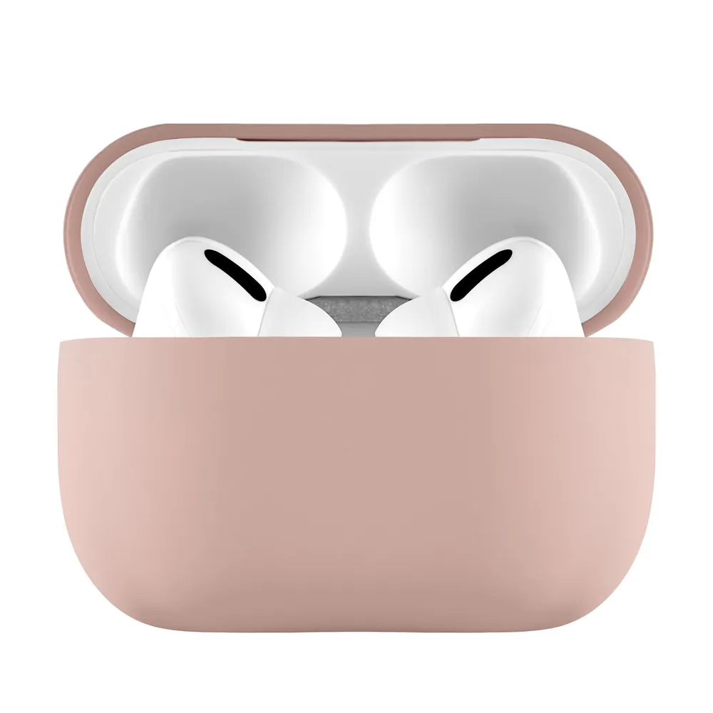 Чехол защитный Ubear для AirPods Pro 2, усиленный силикон. Цвет: розовый