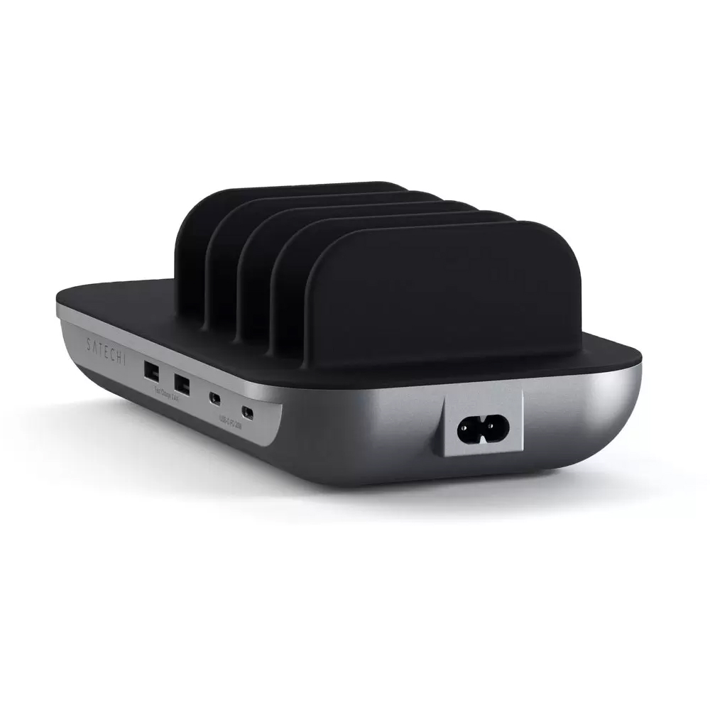 Зарядная станция Satechi Dock5 Multi-Device Charging Station with Wireless Charging. Цвет: сер косм