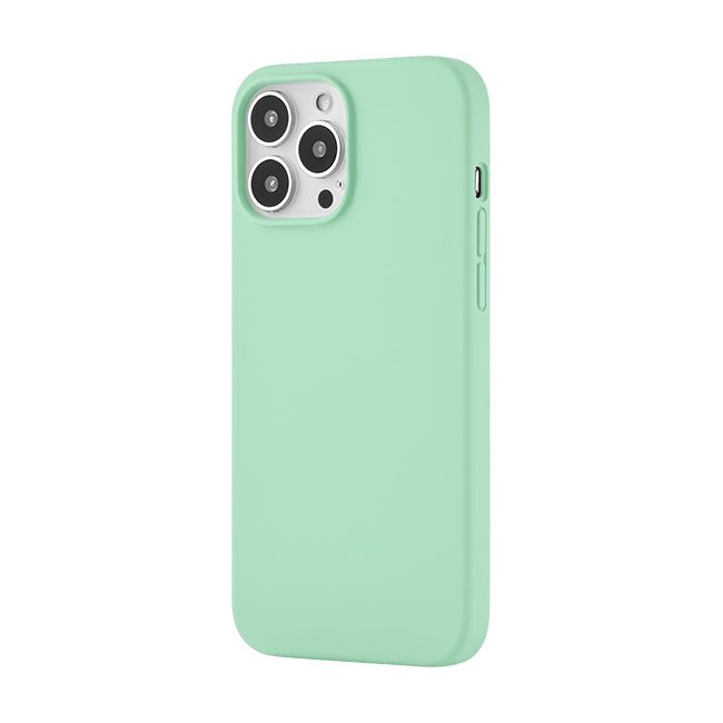 Чехол Ubear Touch Mag Case для iPhone 13 Pro, софт-тач силикон. Цвет: светло-зелёный