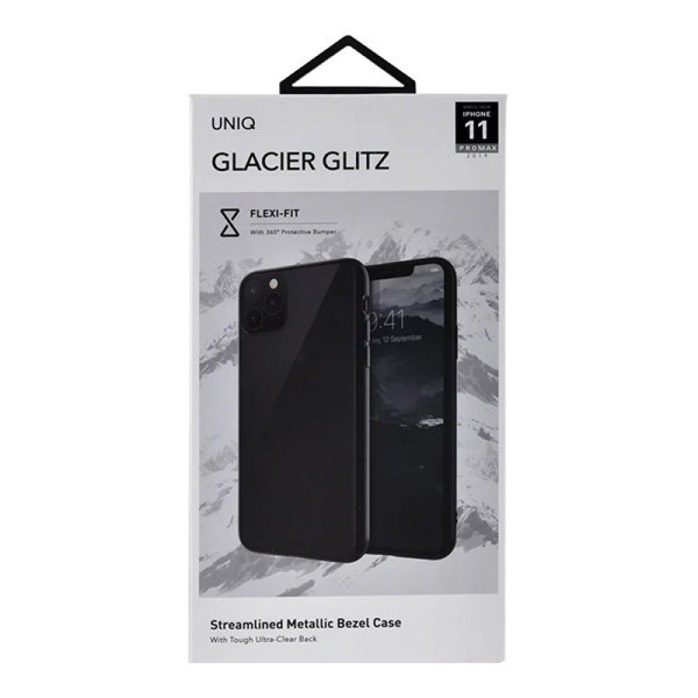 Чехол Uniq Glacier Glitz для iPhone 11 Pro Max. Цвет: черный