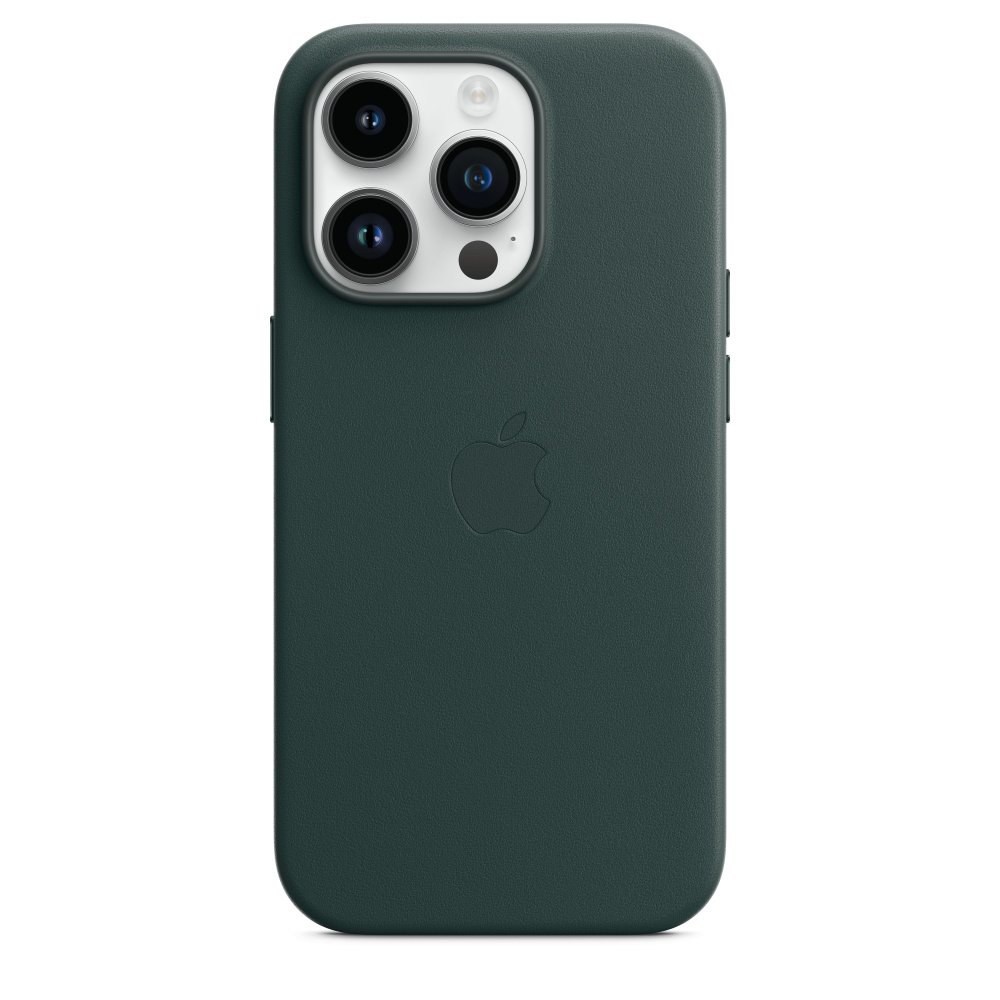 Кожаный чехол MagSafe для iPhone 14 Pro Max Leather Case with MagSafe - Forest Green