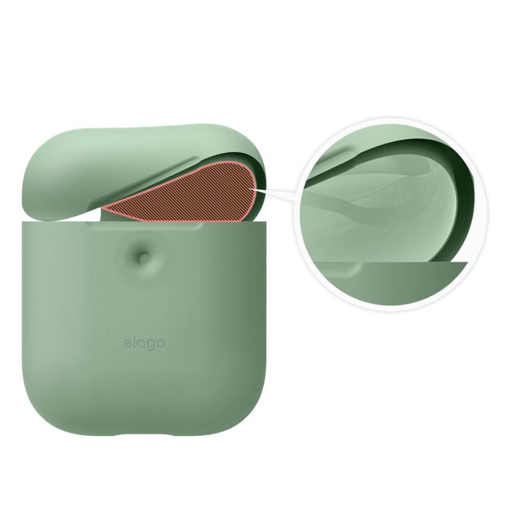 Чехол Elago для AirPods wireless, силикон, Pastel Green