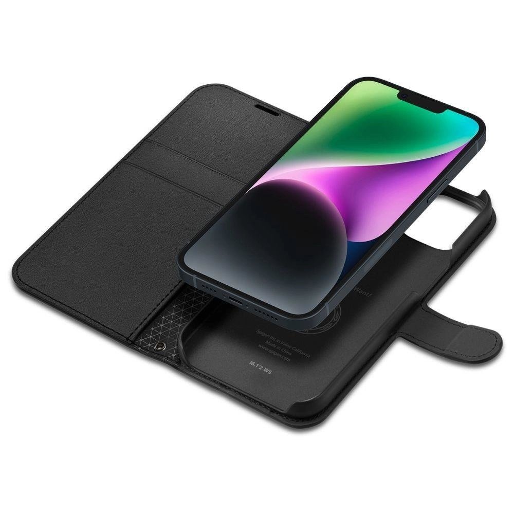 Чехол-книжка Spigen Wallet S Pro для iPhone 15 Pro Max. Цвет: чёрный