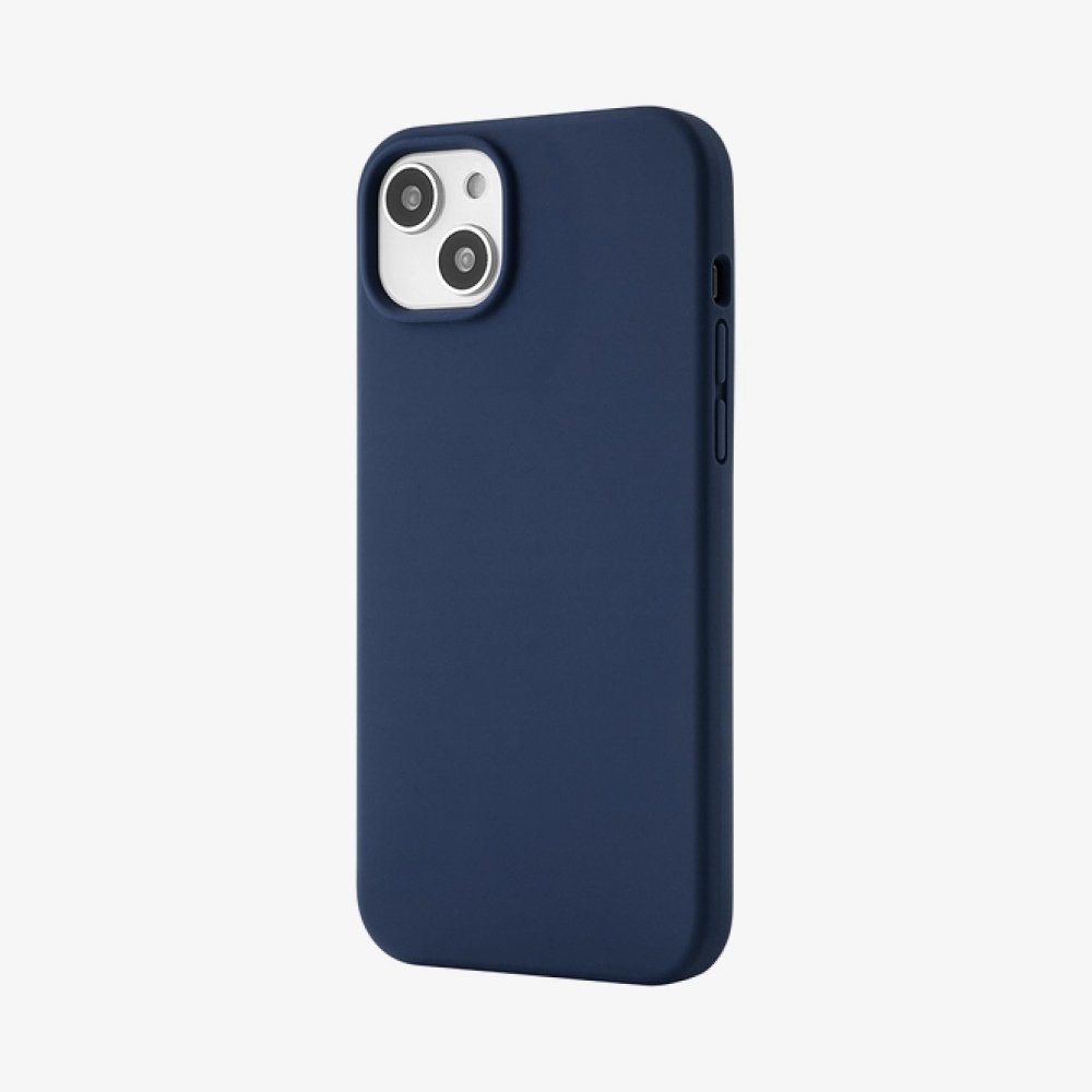 Чехол Ubear Touch Mag Case для iPhone 14 Plus, софт-тач силикон. Цвет: тёмно-синий