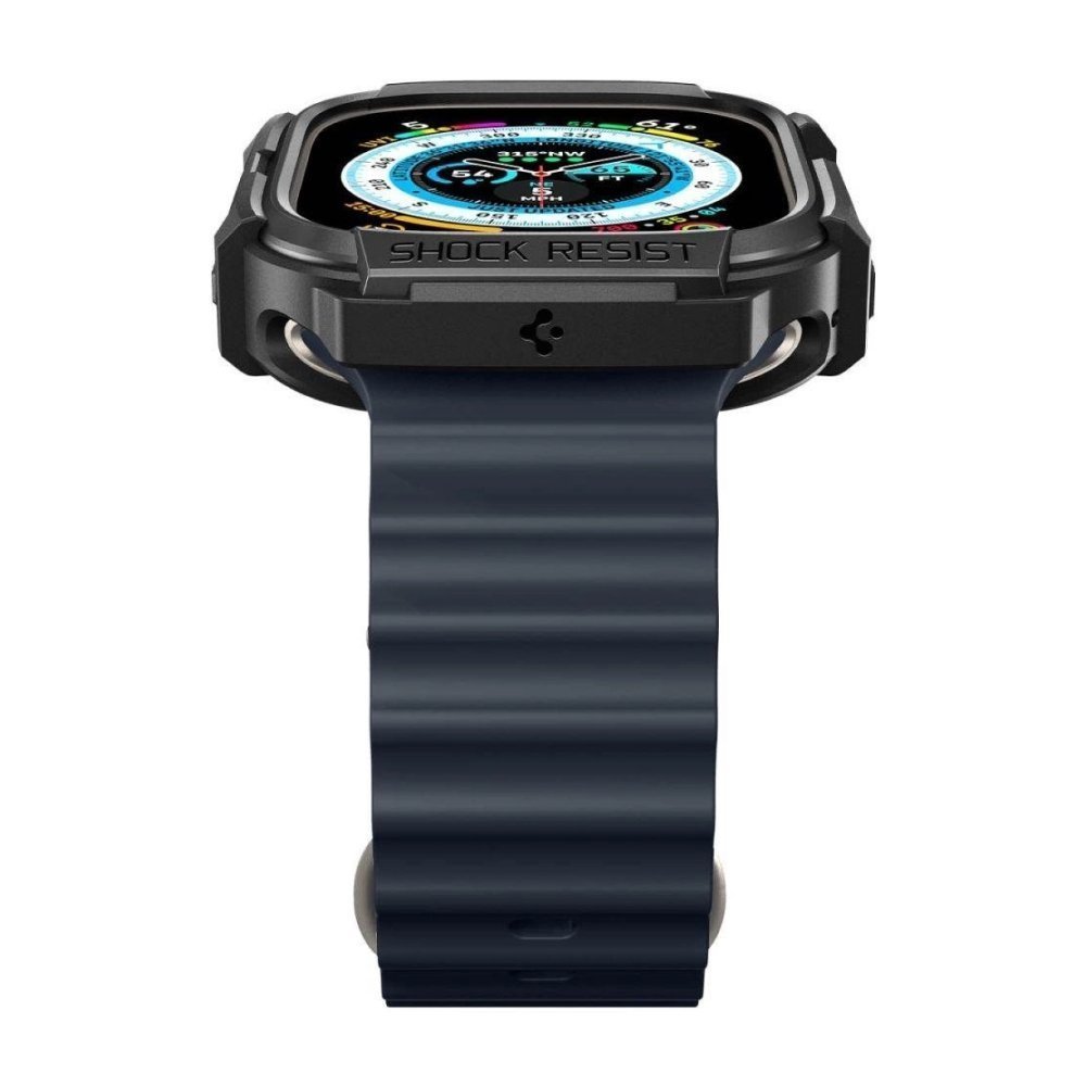 Чехол Spigen Rugged Armor Pro для Apple Watch Ultra 49мм. Цвет: черный