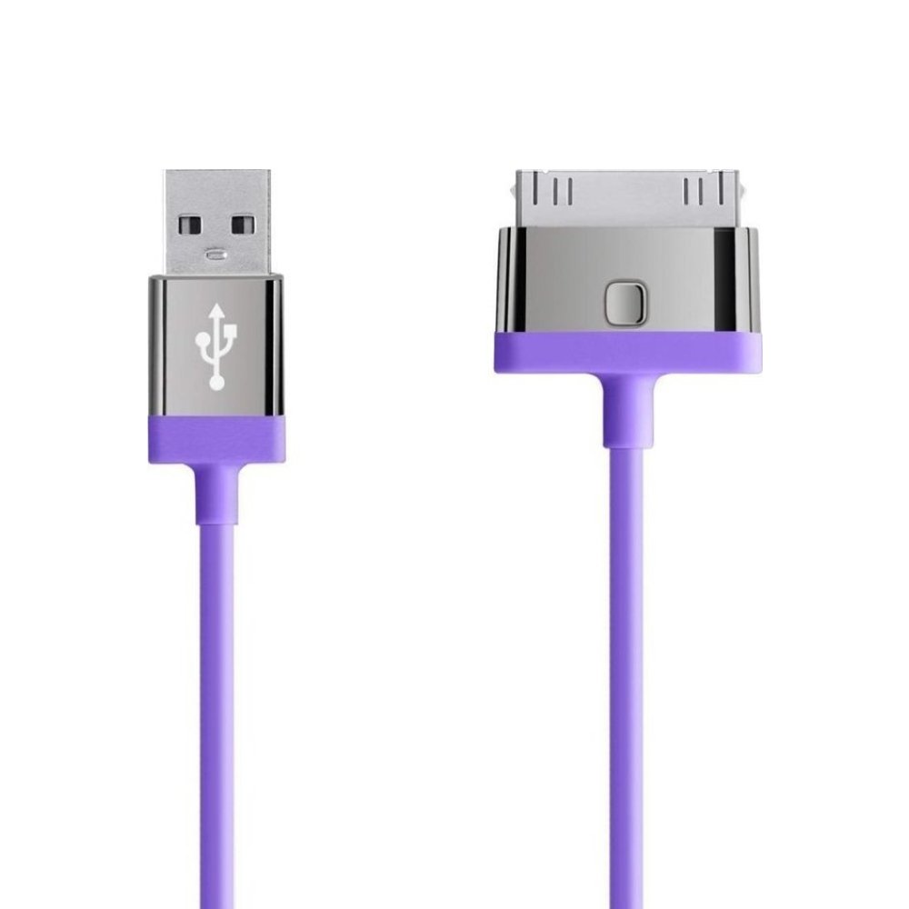 Кабель Belkin 30-pin to USB Cable, Purple (2.0m)