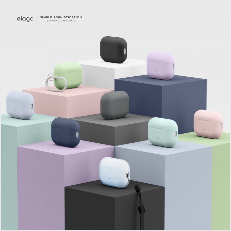 Чехол Elago Silicone Hang Case для AirPods Pro 2. Цвет: лавандовый