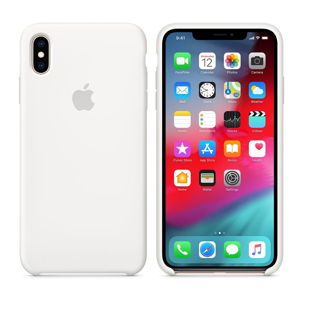 Силиконовый чехол Apple для Apple iPhone XS Max. Цвет: белый