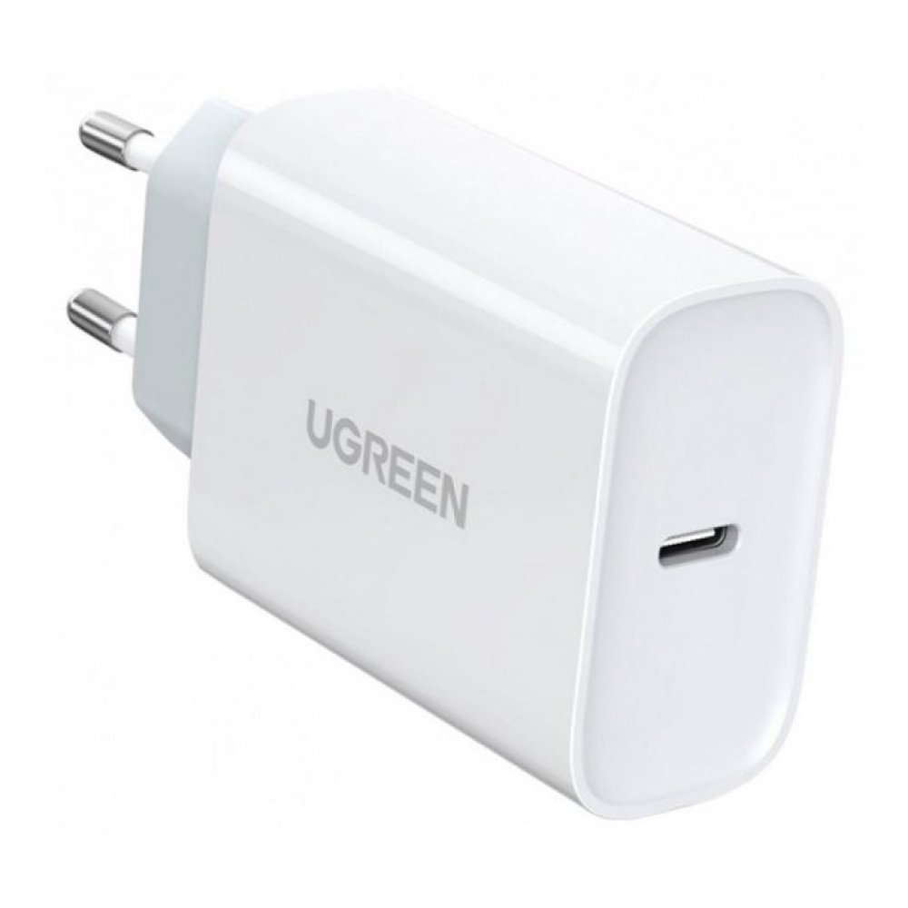 Сетевое зарядное устройство UGREEN 30W USB-C Fast Charger с кабелем 2м. Цвет: белый