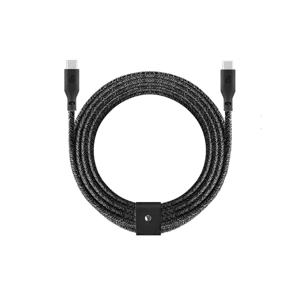 Кабель uBear Trend Cable USB-C — USB-C, 140W, 2.4м. Цвет: чёрный