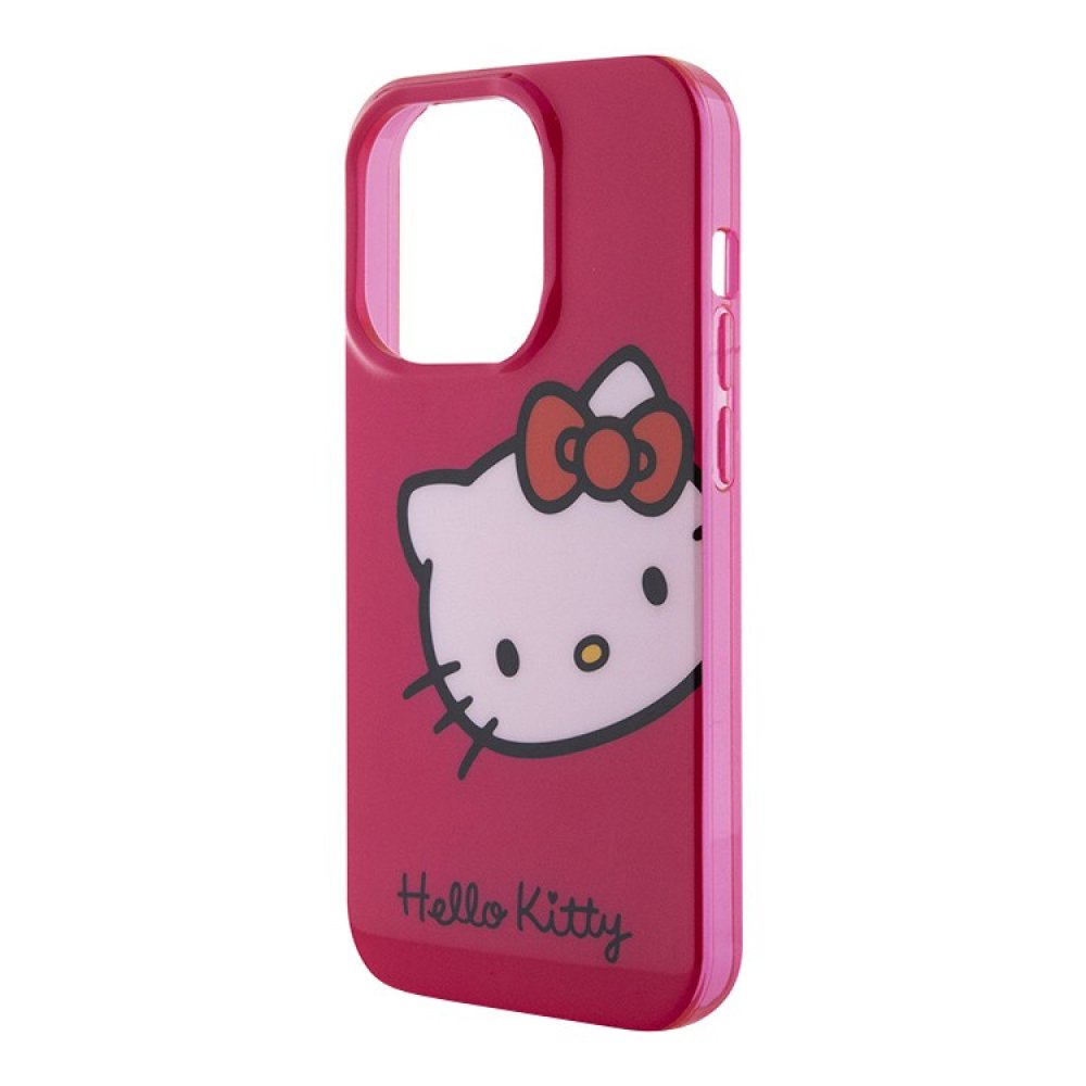 Чехол Hello Kitty PC/TPU Kitty Head Hard для iPhone 15 Pro. Цвет: розовый