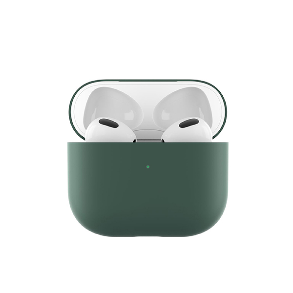 Чехол защитный uBear для AirPods 3, силиконовый. Цвет: зелёный