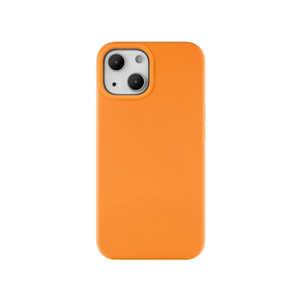 Чехол Ubear Touch Mag Case для iPhone 13, софт-тач силикон. Цвет: оранжевый