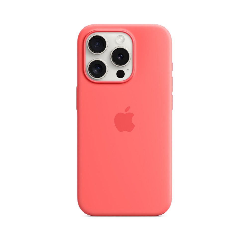 Силиконовый чехол MagSafe для iPhone 15 Pro Silicone Case with MagSafe - Guava