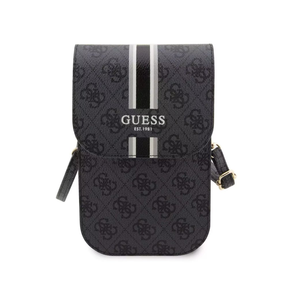 Сумка Guess Wallet Bag 4G Stripes для iPhone. Цвет: чёрный